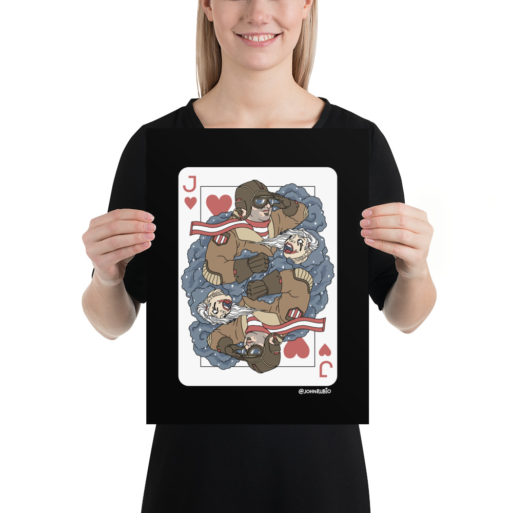 Louie - Jack of Hearts - Print - Image 2