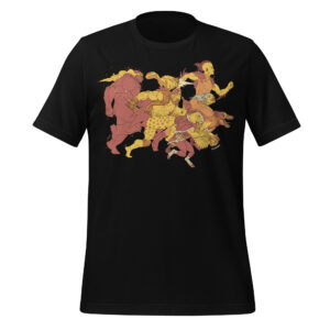 The Royal Court - Illustration Only - Black Unisex t-shirt