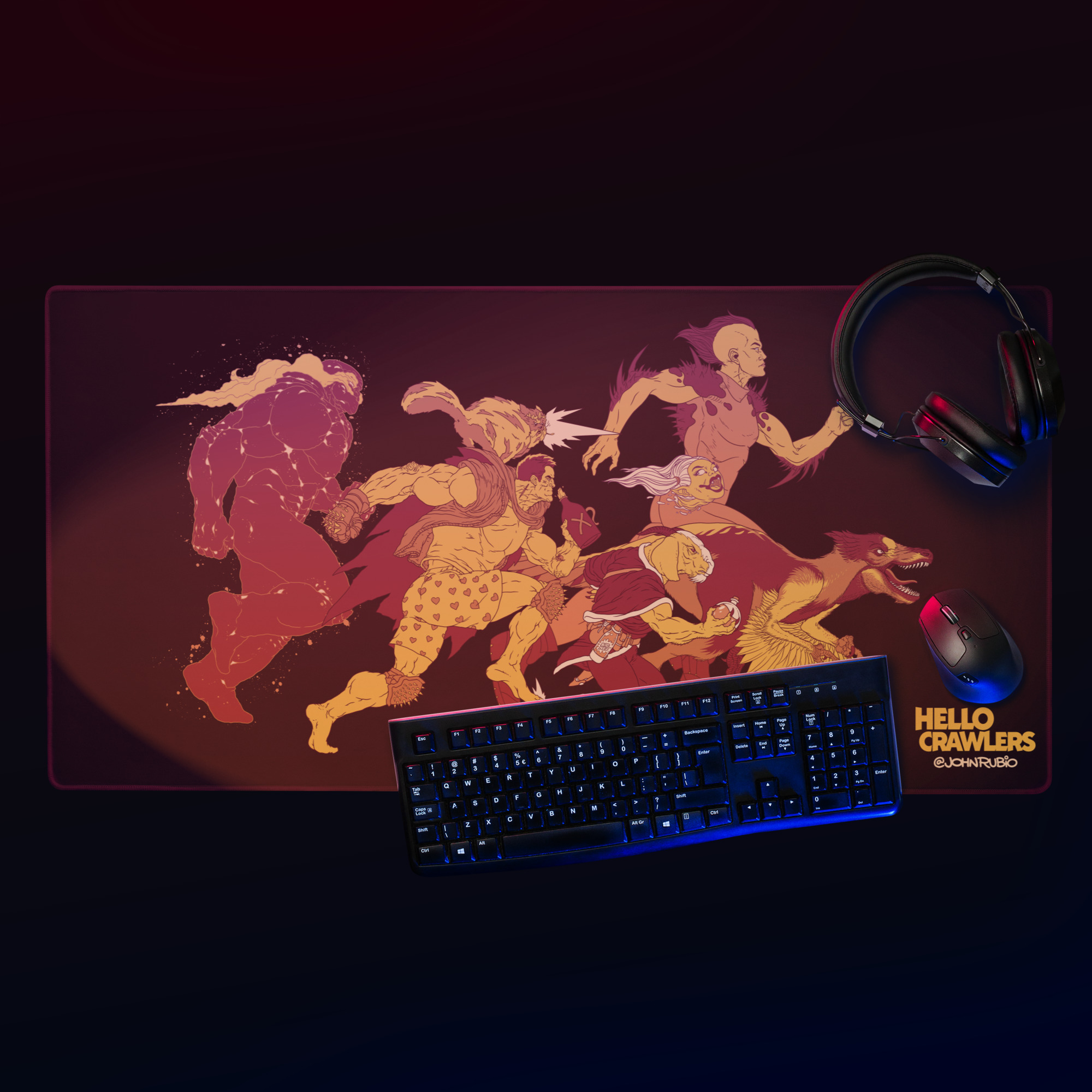 The Royal Court - Large Gaming Mouse Pad - Image 2