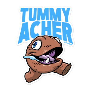 Tummy Acher - Bubble-free stickers