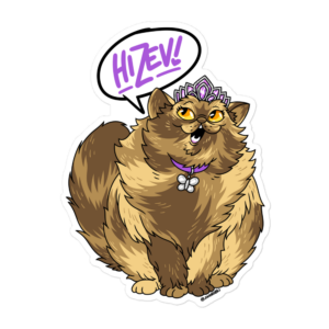 Donut Hi Zev - Bubble-free stickers