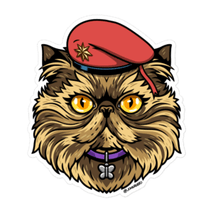 Donut Red Beret - Bubble-free stickers