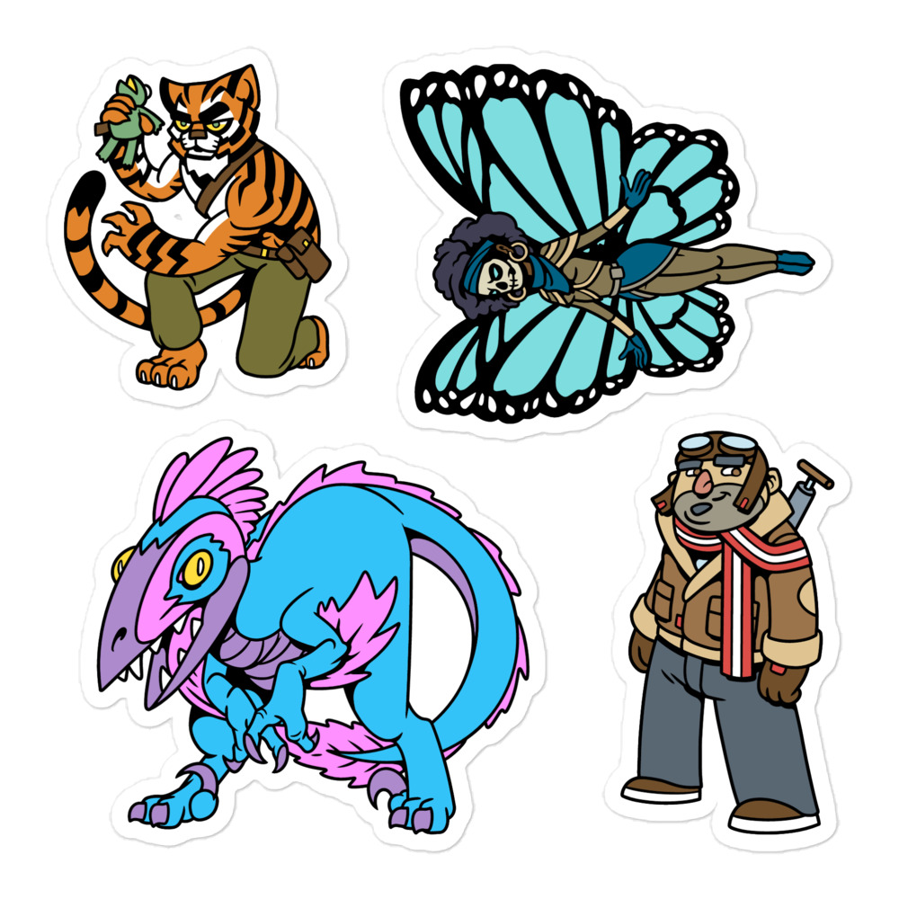 Heroes Sticker Sheet 2 - Bubble-free stickers