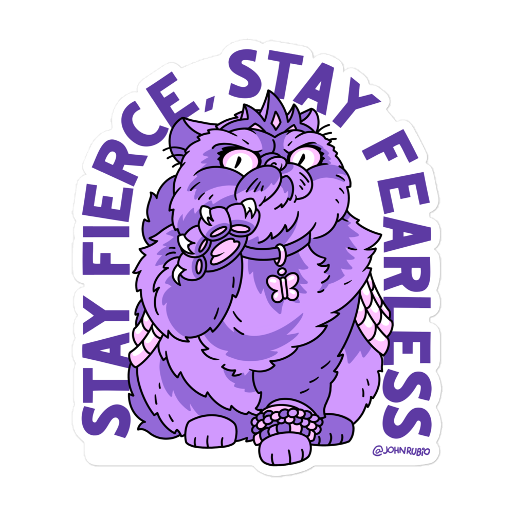 Stay Fierce - Bubble-free stickers