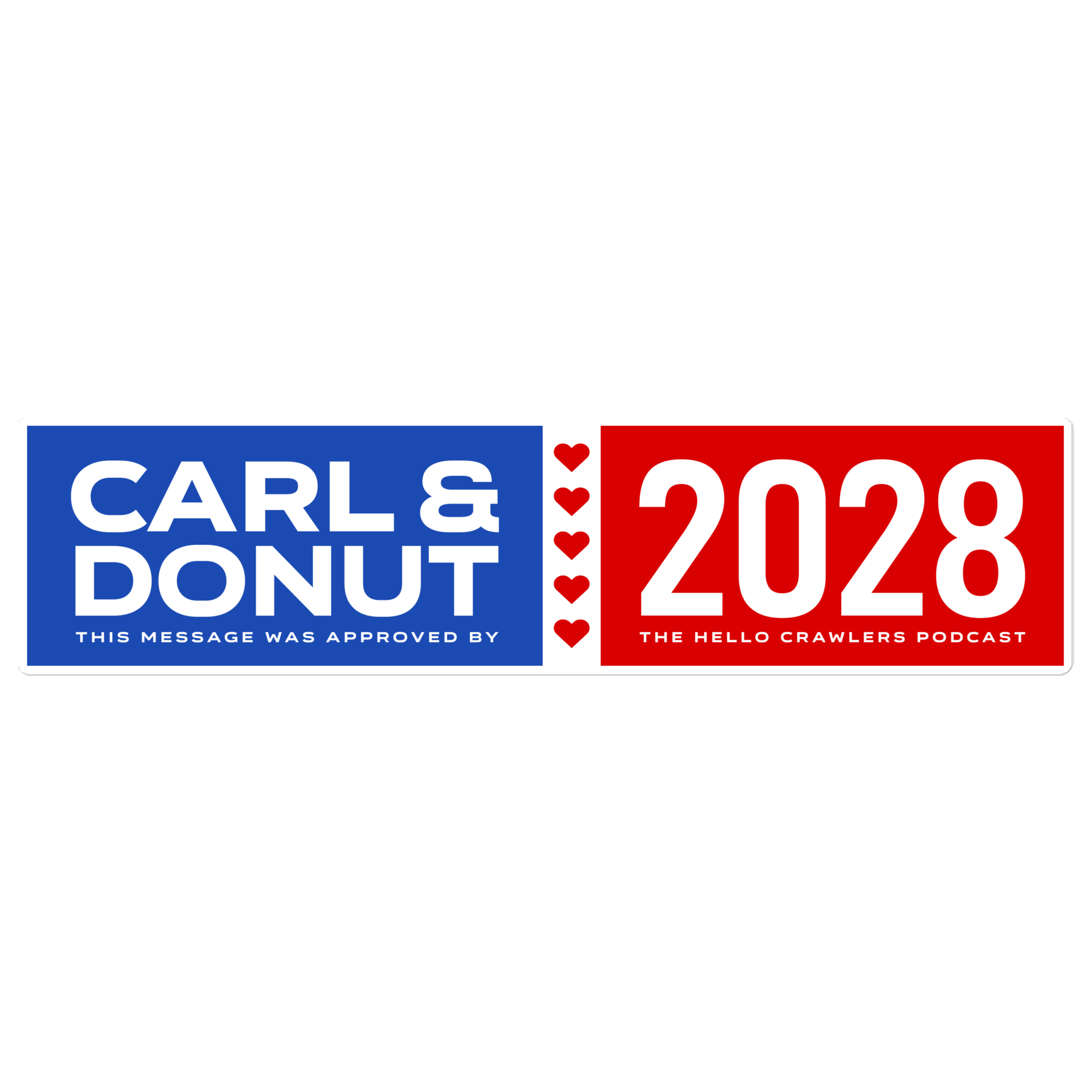 Carl & Donut 2028 - Bubble-free stickers